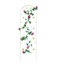 2 Pack Metal Garden Trellis 71" x 19.7" Rustproof Trellis for Climbing Plants Outdoor Flower Support Cream White