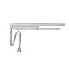 VEVOR 6 x 18 inch Drop-in Fire Pit Pan, Rectangular Stainless Steel Fire Pit Burner, Natural & Propane Gas Fire Pan H-Burner 90