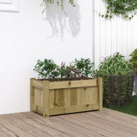 Garden Planter 23.6"x12.2"x12.2" Impregnated Wood Pine