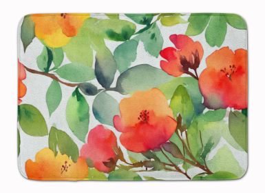 Connecticut Mountain Laurels in Watercolor Memory Foam Kitchen Mat Machine Washable Anti-Fatigue Mat Cushion Comfort Bath Mat or Kitchen Rug