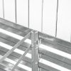Outsunny Galvanized Raised Garden Bed Kit with Reinforcing Bars, Large and Tall Metal Planter Box for Vegetables, Flowers and Herbs, 6' x 3' x 2'