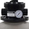 Pool Sand Filter with 4 Position Valve Gray 1.4"