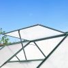 6x8 Hybrid Polycarbonate Greenhouse Green