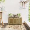 Garden Planter 23.6"x12.2"x12.2" Impregnated Wood Pine