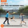 VEVOR Pool Fence, 4 x 48 FT Pool Fences for Inground Pools, Removable Child Safety Pool Fencing, Easy DIY Installation Swimming Pool Fence