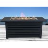 Steel Propane/Natural Gas Outdoor Fire Pit Table with Lid