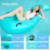 PVC Inflatable Mermaid Raft, Adult Water Leisure Inflatable Whale Floating Bed Float Raft Lounger,Pool Party Entertainment For All Ages