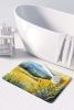 Kentucky Goldenrod in Watercolor Memory Foam Kitchen Mat Machine Washable Anti-Fatigue Mat Cushion Comfort Bath Mat or Kitchen Rug