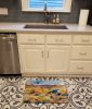 Nevada Sagebrush in Watercolor Memory Foam Kitchen Mat Machine Washable Anti-Fatigue Mat Cushion Comfort Bath Mat or Kitchen Rug