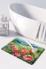 Iowa Wild Prairie Roses in Watercolor Memory Foam Kitchen Mat Machine Washable Anti-Fatigue Mat Cushion Comfort Bath Mat or Kitchen Rug
