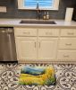 Kentucky Goldenrod in Watercolor Memory Foam Kitchen Mat Machine Washable Anti-Fatigue Mat Cushion Comfort Bath Mat or Kitchen Rug