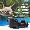 VEVOR Pool Pump 2.0HP 230V, Variable Dual Speed Pumps 1500W, 5520 GPH Max Flow, Powerful Self-priming Swimming Pool Motor for Above Ground Pool