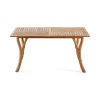 HERMOSA 59 INCH RECTANGULAR WOOD TABLE