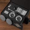 Whiskey Decanter Set with 2 Glasses, Great Valentine's Day Gift Ideas