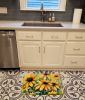 Maryland Black-Eyed Susans in Watercolor Memory Foam Kitchen Mat Machine Washable Anti-Fatigue Mat Cushion Comfort Bath Mat or Kitchen Rug