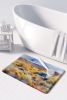 Nevada Sagebrush in Watercolor Memory Foam Kitchen Mat Machine Washable Anti-Fatigue Mat Cushion Comfort Bath Mat or Kitchen Rug