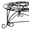 6.25" H Mosaic Cast Metal Black / Gold Plant Stand