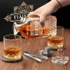Whiskey Decanter Set with 2 Glasses, Great Valentine's Day Gift Ideas