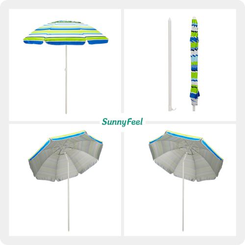 SUNNYFEEL Beach Umbrella 6ft