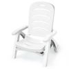 5 Position Adjustable Folding Lounger Chaise Chair on Wheels