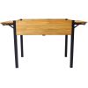 Raised Garden Bed, Metal Leg Wood Planter Boxes with Folding Storage Shelf,Elevated Planter Box for Growing Fresh Herbs, Vegetables