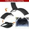 Foldable Patio Lounge Chair with Cushion for Backyard