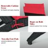 Foldable Patio Lounge Chair with Cushion for Backyard