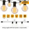 G40 LED String Light 50Ft 100Ft 150Ft Outdoor Garland Light IP45 Waterproof Fairy String Wedding Decoration For Patio Backyard