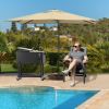 Patio Cooler Cart, for Beverage, Cooler Cart with Bottle Opener Drainage, Patio Coolers on Wheels, Rolling Cooler Cart
