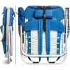Beach Chair Set of 2, Adjustable 5 Positions,Cup Holder and Phone Holder,foldable Patio Recliner.